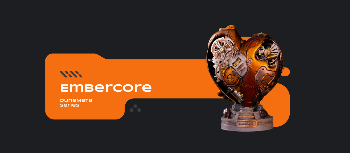Embercore mechanical sculpture details