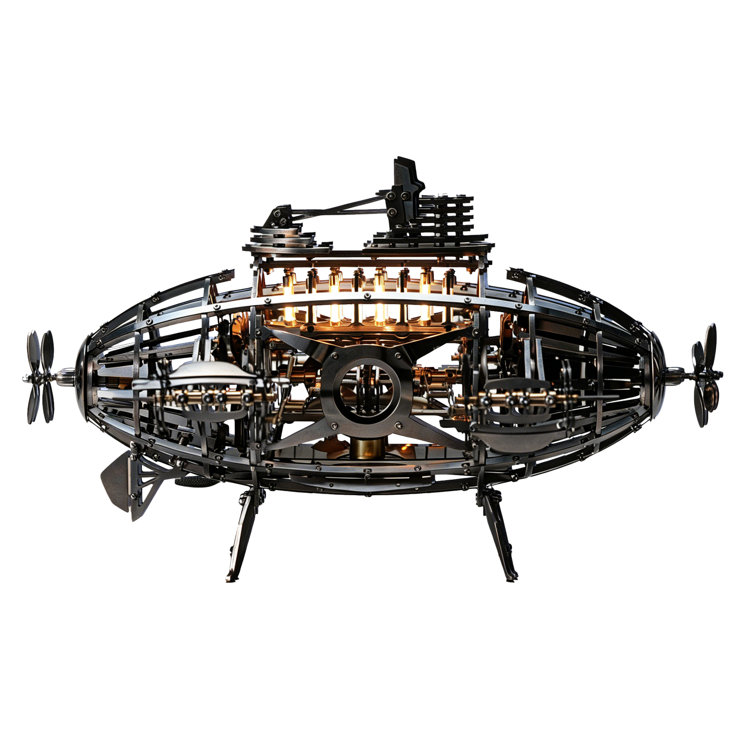 Noctivane 3D Metal Puzzle | Futuristic Airship Model Kit | Mecrob